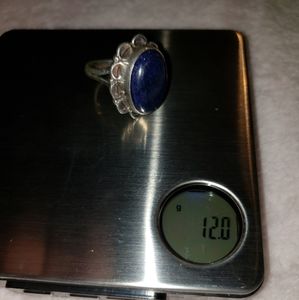 SS blue lapis ring